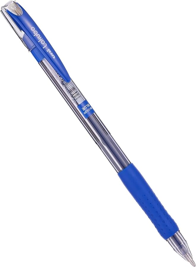 uni-ball lakubo sg100 ballpoint pen - 1.4 mm. - blue